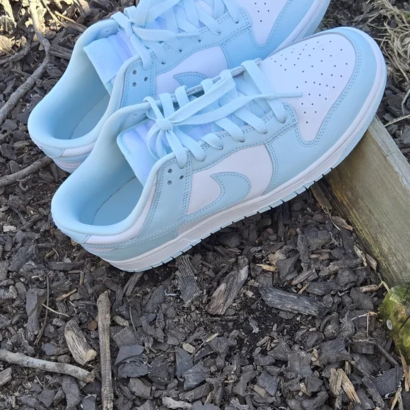 New Nike Dunk Low Shoes Glacier Blue White Retro DV0833-104 Mens Size 9.5 - Picture 8 of 10
